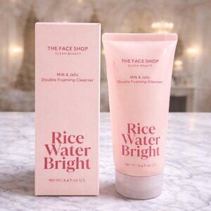 The Face Shop Rice Water Bright Milk & Jelly Cleanser 190ml NEW